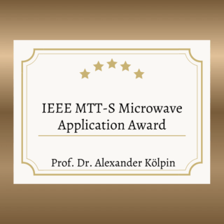 Zum Artikel "IEEE MTT-S Microwave Application Award for Alexander Kölpin"